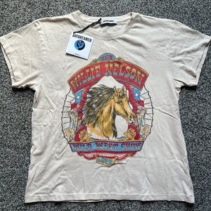 Daydreamer Willie Nelson Wild West Show 1978 TShirt On the Road Again NWT Small